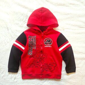 New Balance Kid's Hooded Sweatshirt with Zipper Pockets Basketball Size 5/6